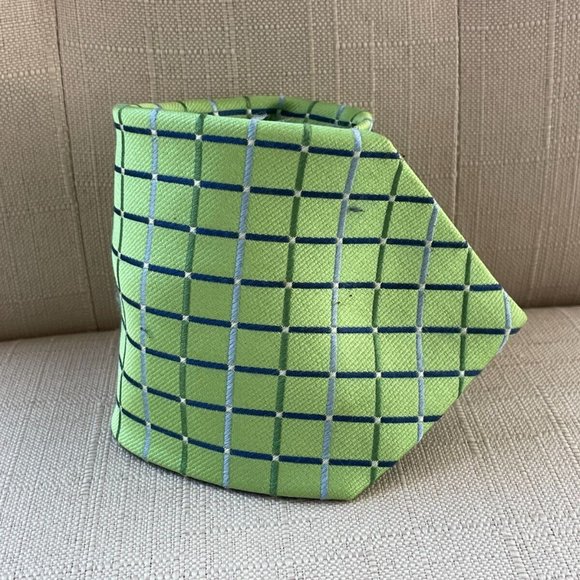 Nautica Men Tie Green/Blue Tone 100% silks Necktie Classic Tie - Picture 4 of 10